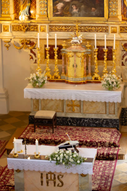 istock Wedding decoration of the church 2185587869