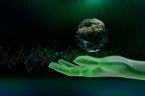 istock A green hand gently holds a globe, symbolizing Earth Day and environmental awareness. 3d rendering 2185588025