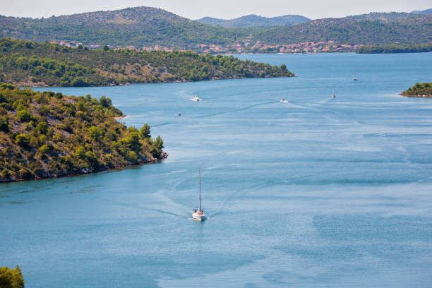Panoramic view of Skradin, Dalmatia, Croatia