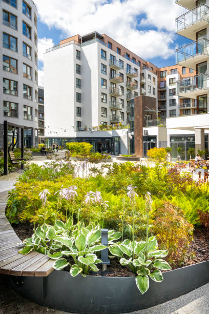 istock Modern housing estates with a green zone 2185598338