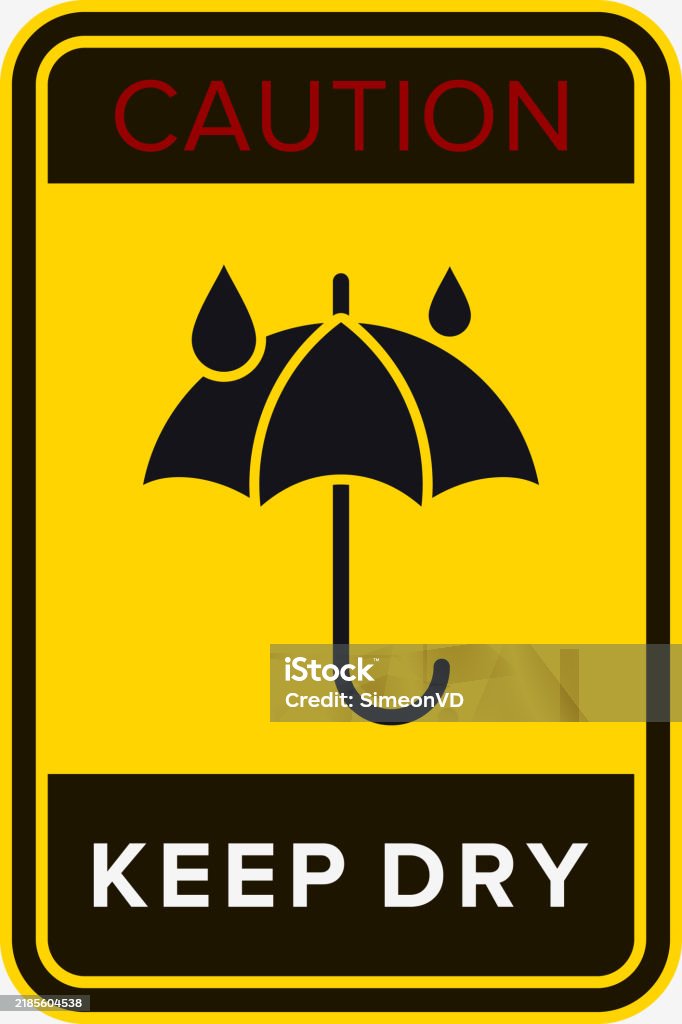 Avoid Humidity Sign Keep Dry Protect From Moisture Packaging Symbol Sign And Label ...