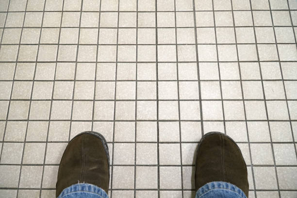 a pair of sandals were in front of the door