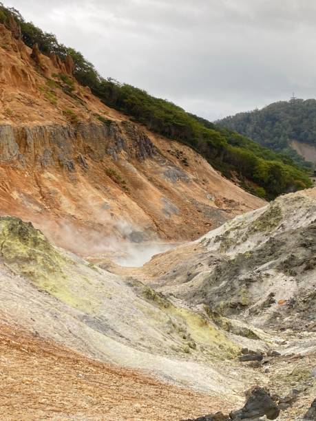 istock Noboribetsu Hell Valley geothermal landscape. 2185607888