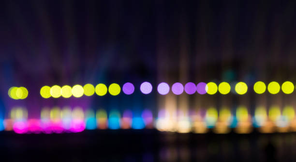 istock Abstract defocused lights by the lake 2185608371