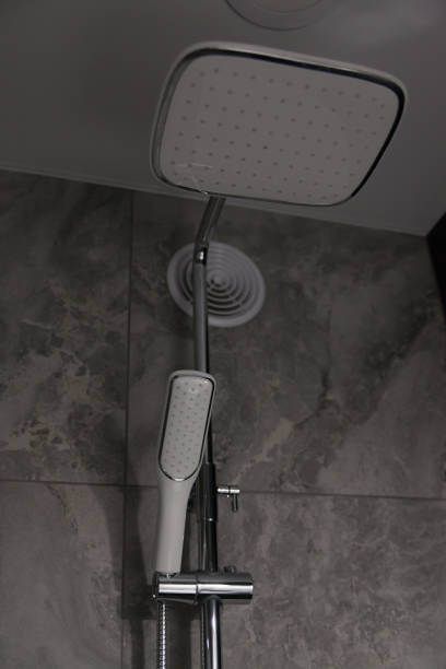 Loft-style shower room. home bathroom