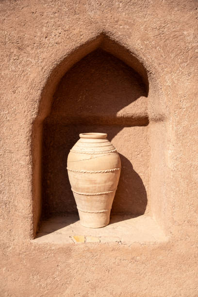 istock Clay Pot on Windowsill in Omani Fort 2185611727