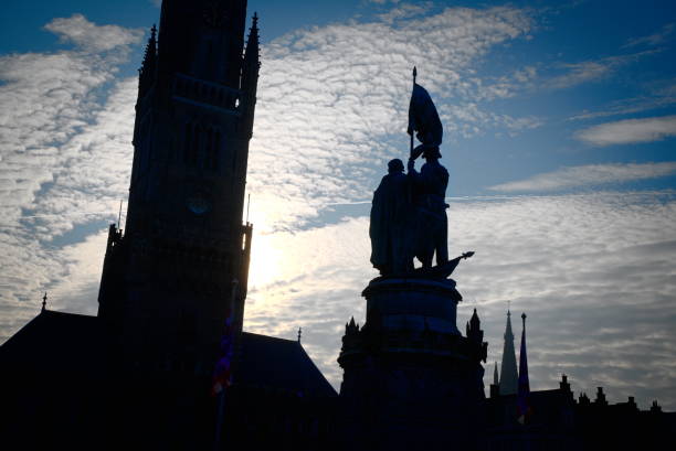 Historic Architecture and Buildings in Bruges, Belgium