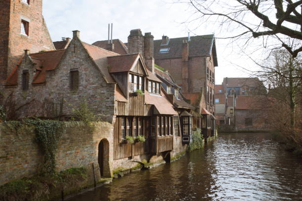 istock Historic Architecture and Buildings in Bruges, Belgium 2185616390