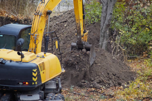 istock An excavator scoops up soil during excavation works. 2185620622