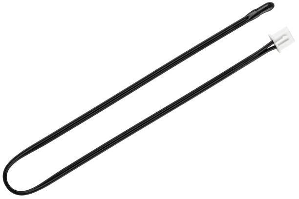 istock Temperature sensor with insulated wire and connector, white background 2185620767