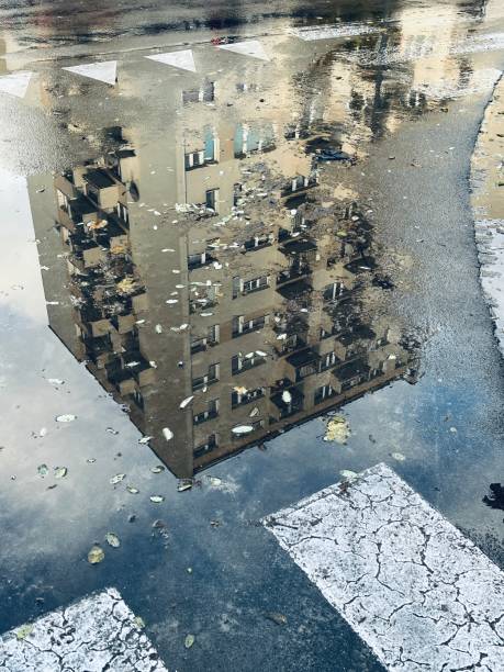 istock Puddle on the street 2185625453