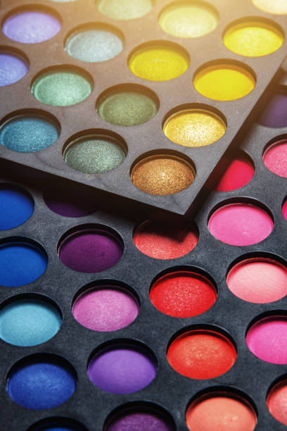 istock Colorful Eyeshadow Palette with Vibrant Shades 2185625957