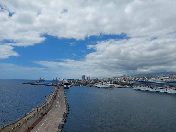 Spanish View Landscape in Puerto Rico Gran Canaria Tropical Volcanic Canary Islands Spain
