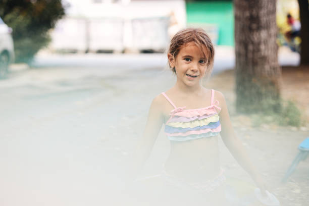 Beautiful girl enjoying summer vacation.