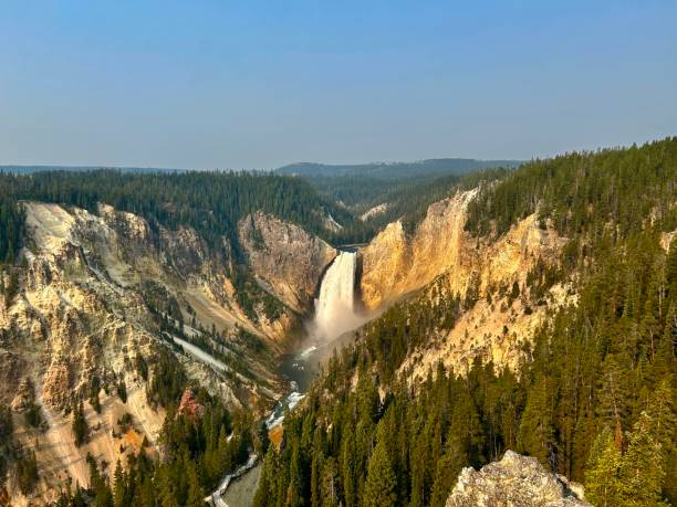 istock View of the Lower Falls in Yellowstone National Park 2185636498
