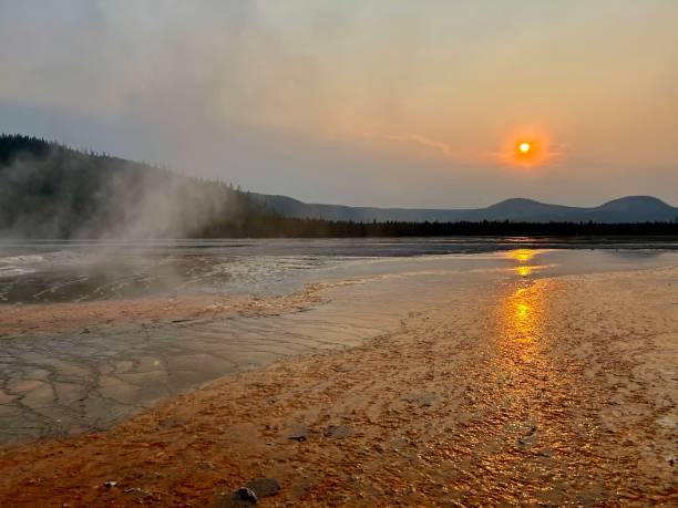 istock Grand Prismatic Spring in the Sunset 2185636519