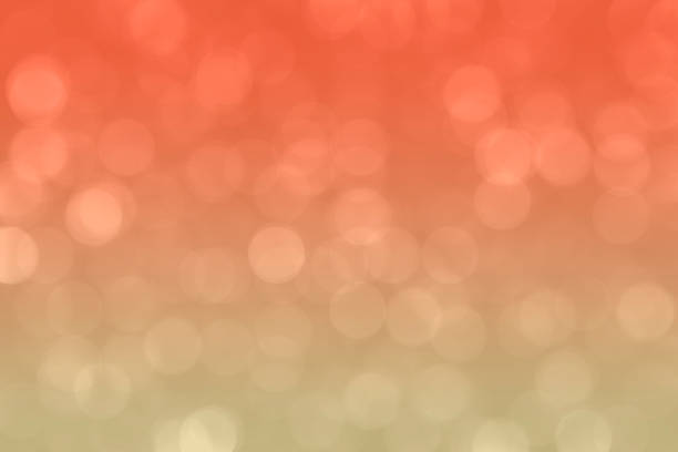 Abstract gold and brown bokeh background with blurred lights