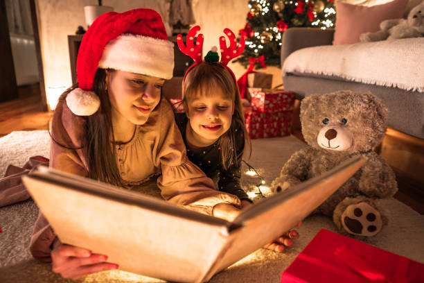 istock Two girls enjoying for Christmas 2185641204