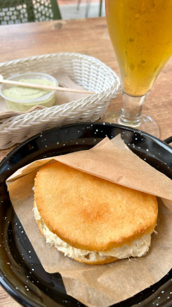 Venezuelan chicken arepa