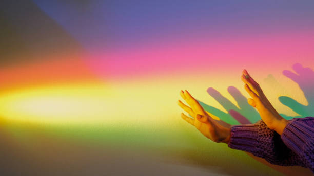 istock Lgbt equality fight stop hand sign rainbow beam 2185647349