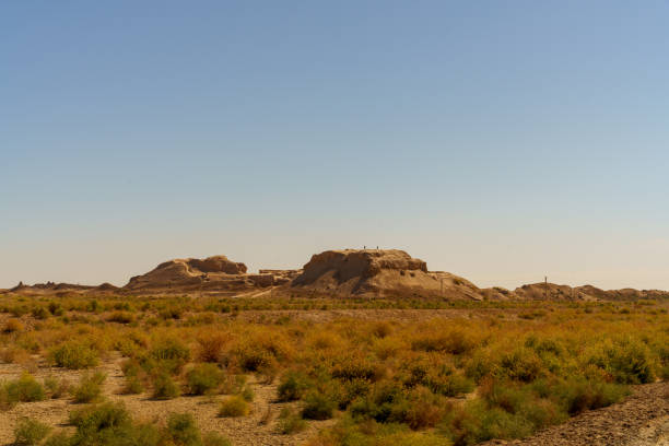 istock A desert landscape with a mountain in the background 2185663803