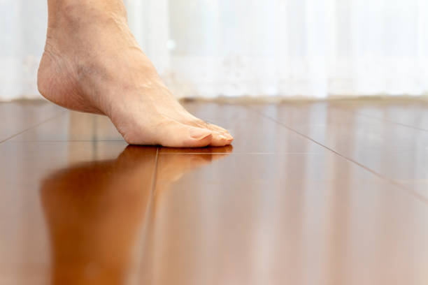 istock place one toe on the floor 2185665753