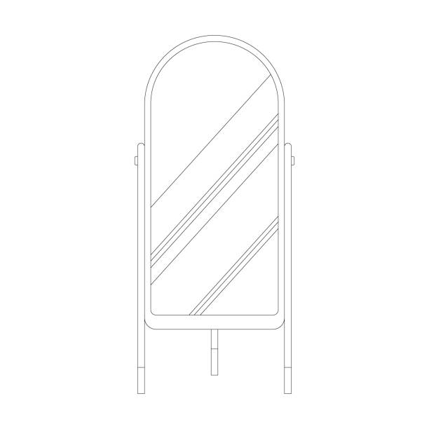 istock a outline vector illustration of a Scandinavian style interior decor and furniture 2185671604