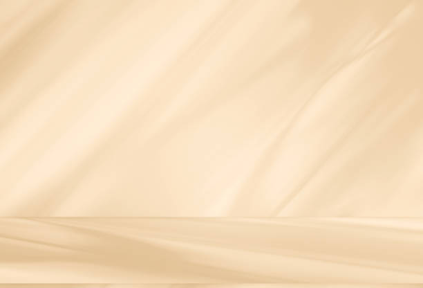 istock Studio style background wall decoration presentation uses white and beige tones. with shadows cast from a nearby window, concept creating a decorative 2185673276