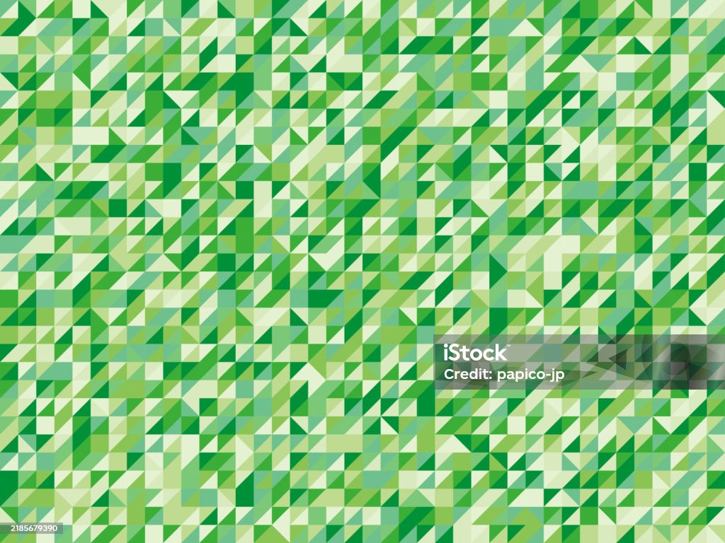 Background Design With Triangular Geometric Pattern Green Stock ...