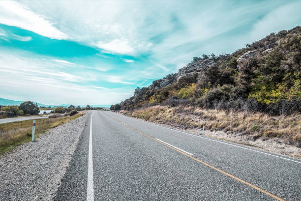 istock Picturesque landscape scene road 2185682259