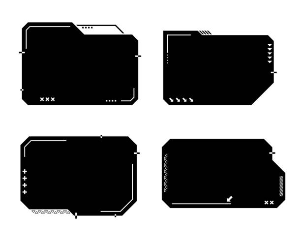 Hi Tech Border Panel 2,100+ Hi Tech Styled Frame Elements And Borders Cyberpunk Futuristic ...