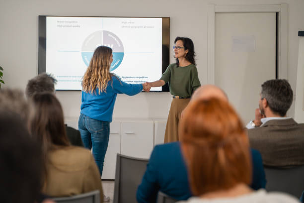 istock SWOT analysis presentation Asian speaker diverse team collaboration business strategy meeting workplace inclusivity 2185687495