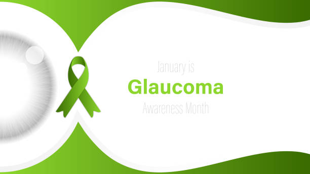 istock Glaucoma Awareness Month brochure.Green Ribbon symbol, vector illustration 2185688830