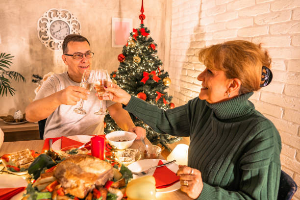 istock Happy couple celebration holiday 2185690719