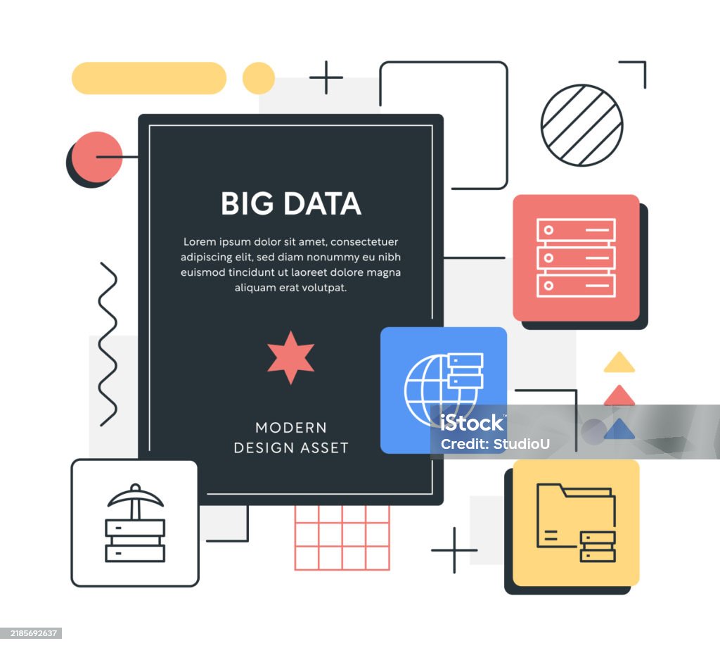 Generic Data Classification Banner Modern Big Data Banner Design Stock Illustration - Download Image Now ...