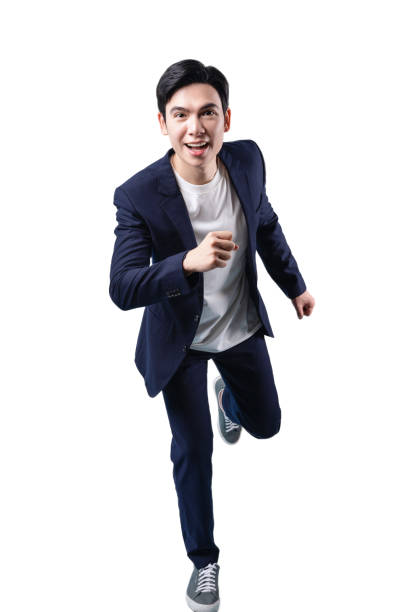 istock Young Asian businessman on white background 2185693634