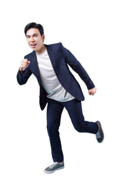 istock Young Asian businessman on white background 2185693636