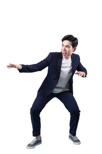 istock Young Asian businessman on white background 2185693683