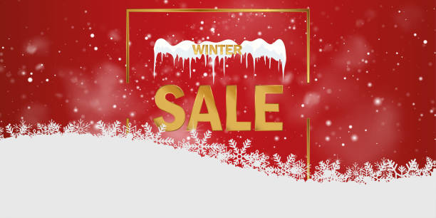istock Winter and Christmas background with snowflakes and snowing. Christmas background for greeting card. Winter sale offer. New year and Christmas greeting card. Vector illustration 2185697903