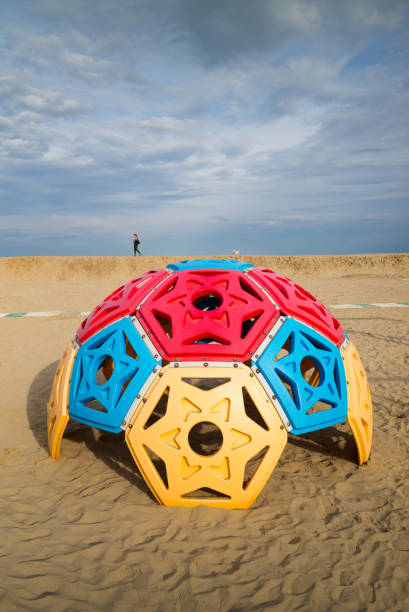istock The sandy beach out of season. 2185698945