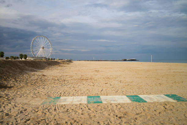 footpath on the boulevard of Scheveningen; The Hague, Netherlands