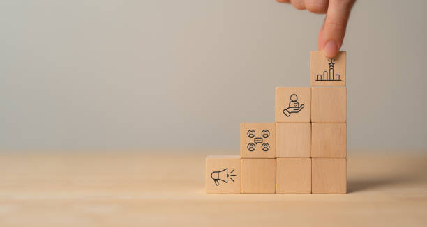 istock Branding, brand excellence concept. Creating, developing and maintaining a brand's identity and market reputation. Strategic planning, positioning and communication to establish a strong brand image. 2185699219