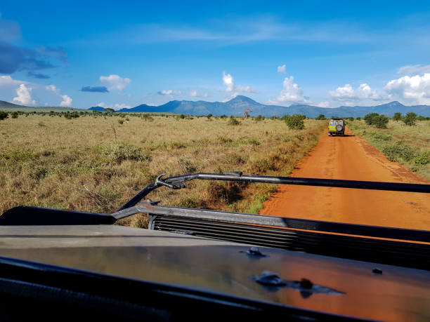 istock safari in tsavo east view from the car 2185699314