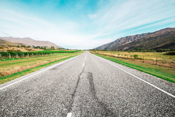 istock Picturesque landscape scene road 2185702288