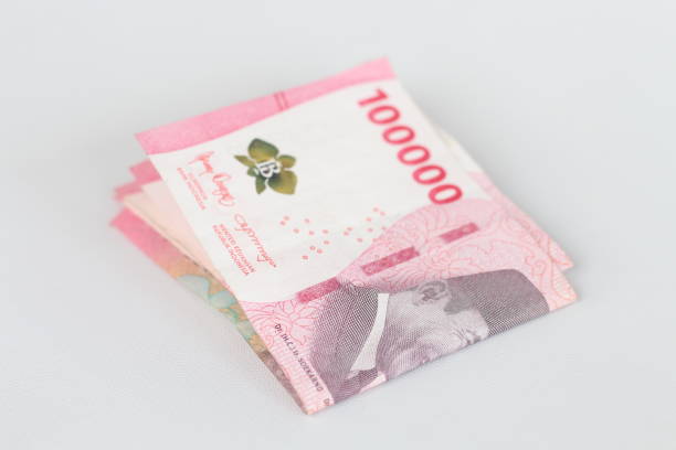 istock Indonesian rupiah currency. close up One hundred thousand rupiah. 100000 rupiahs. 2185705579