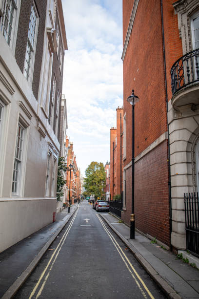 istock London street view with brick building facades 2185711099
