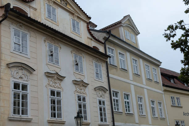 istock Historic Building Facade Architecture in the Charming Old Town Area 2185712829