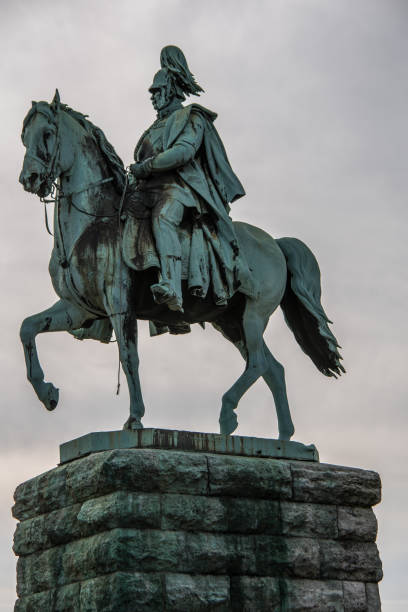 istock Equestrian statue at the Hohenzollern Bridge 2185714015