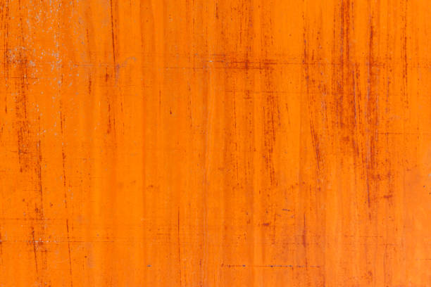 istock Textured Orange Surface with Faded Streaks and Distressed Finish 2185714838