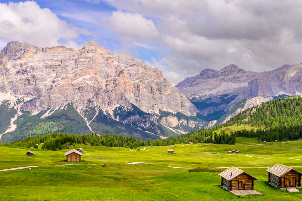 istock Alta Badia mountain alm in the Dolomites 2185715577